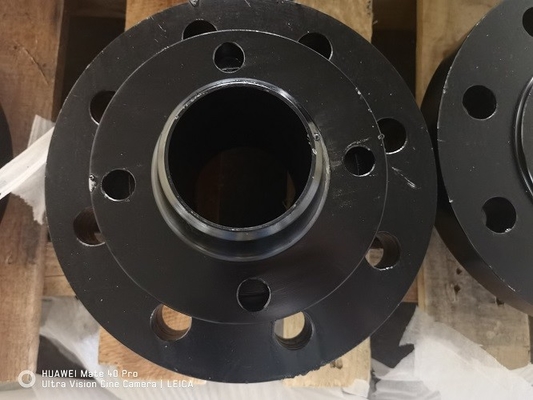 Wn 150lbs थ्रेडेड पाइप निकला हुआ किनारा Dn200 Asme A105n ब्लैक पेंट