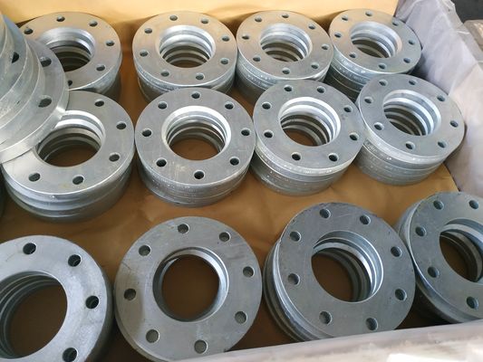 कार्बन स्टील C22.8 निकला हुआ किनारा EN1092-1 और DIN PN16-PN63 FLANGES TYPE13 पिरोया निकला हुआ किनारा