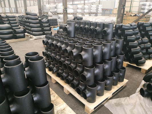6 '' 12 '' 20 '' कार्बन या स्टेनलेस स्टील पाइप टी एएनएसआई बी 16.9 एसएच 3408 सादा अंत पीई