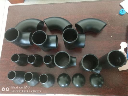 45D 90D 180D कार्बन स्टील बट वेल्डेड पाइप फिटिंग ASME B16.9 B16.28 A234WPB