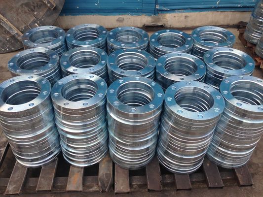 PN10 PN16 S235JR P280GH ढीला निकला हुआ किनारा EN1092-1 टाइप02 DIN2642 जस्ती