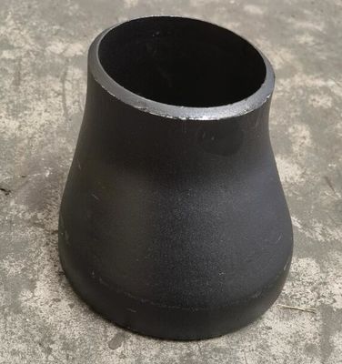 ISO PED ASME B16.9 CON ECC स्टील पाइप रेड्यूसर SCH40 A234 WPB ब्लैक पेंट Black