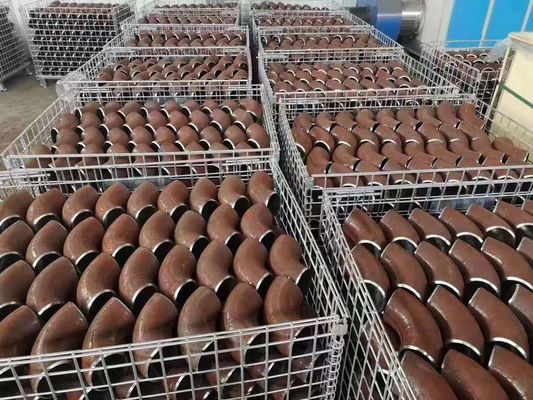 स्टील बट वेल्डेड पाइप फिटिंग ASME B16.9 एल्बो टी रेड्यूसर कैप ब्लैक पेंट