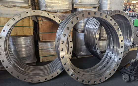 जाली S235JRG2 P245GH P250GH निकला हुआ किनारा AWWA C207-07 क्लास बी क्लास डी