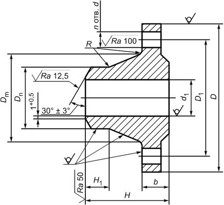 PN6-PN100 ST20 GOST 12820-80 निकला हुआ किनारा GOST 33259 प्रकार 01 02 05 GOST 12821 CS CT20; 16MN; SS 304/304L, 316/316L