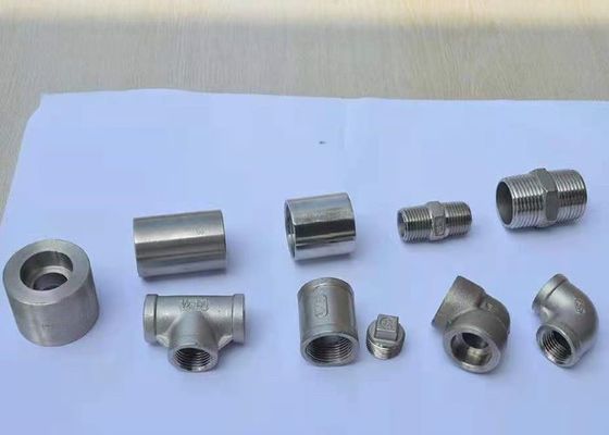 उच्च दबाव जाली फिटिंग ASME B16.11 कोहनी कैप टी निप्पल निंदनीय आयरन फिटिंग Fit